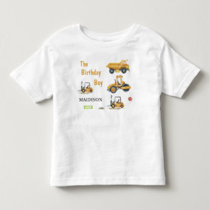 Kinder constructie verjaardagsjongen peuter kinder shirts