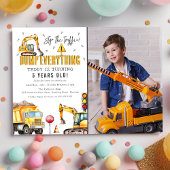 Kinder constructie Waterverf foto verjaardagsfeest Kaart