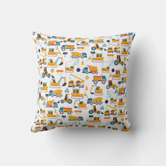 Kinder constructiedronk voor vrachtwagens kussen (Achterkant)