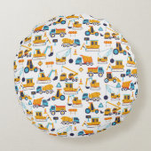 Kinder constructiedronk voor vrachtwagens rond kussen (Achterkant)