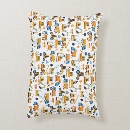 Kinder constructiepomp voor vrachtwagens accent kussen (Achterkant (Verticaal))