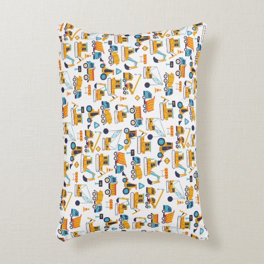 Kinder constructiepomp voor vrachtwagens accent kussen (Voorkant(Verticaal))