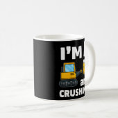 Kinder constructietechniek 5e verjaardag Jongen 5  Koffiemok (Voorkant rechts)