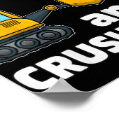 Kinder constructietechniek 5e verjaardag Jongen 5  Poster (Hoek)