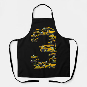 Kinder constructietransport 3e verjaardag 3 jaar o schort