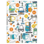 Kinder constructievoertuigen klembord (Achterkant)