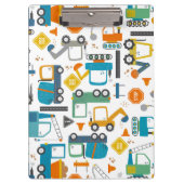 Kinder constructievoertuigen klembord (Voorkant)