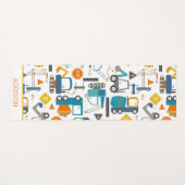 Kinder constructievoertuigen met stationair gepers yogamat (Voorkant (horizontaal))