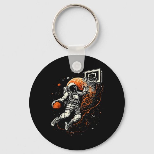 Kinder Cool Space Basketbal met Astronaut Sleutelhanger (Voorkant)