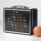 Kinder coole regenboogkleurige schattige dinosauru (In situ)