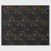 Kinder coole regenboogkleurige schattige dinosauru cadeaupapier (Vlak)