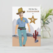 Kinder Cowboy Special Sheriff Original ADD Photo I Kaart (Staand voorkant)