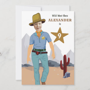 Kinder Cowboy Special Sheriff Original ADD Photo I Kaart