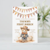 Kinder Cowboy verjaardagsfeestje Kaart (Staand voorkant)