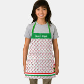 Kinder crafting of bakken Kerstmis aangepaste teks Schort (Insitu)