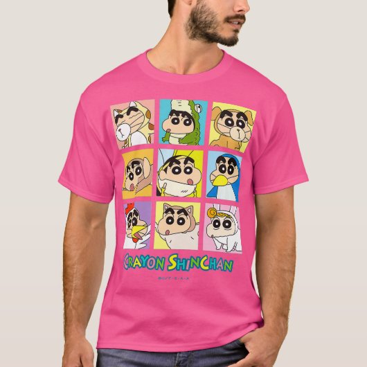 Kinder Crayon Shinchan Transformation Animal T-shirt (Voorkant)