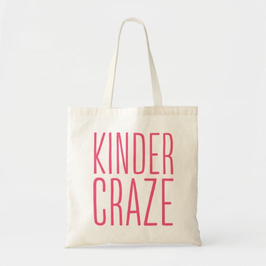 Kinder Craze Canvas tas (Voorkant)
