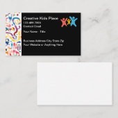 Kinder Creatieve Kinderopvang Kleurrijk Visitekaartje (Voorkant / Achterkant)