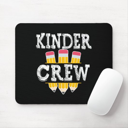 Kinder Crew Fun Kindergarten Squad 1 dag Muismat (Met muis)