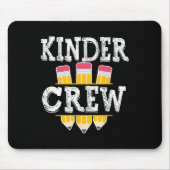 Kinder Crew Fun Kindergarten Squad 1 dag Muismat (Voorkant)
