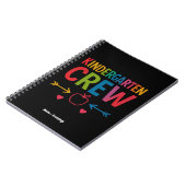 Kinder Crew Grappig Kindergarten Leuk Terug Naar S Notitieboek (Linkerzijde)