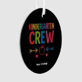 Kinder Crew Grappig Kindergarten Leuk Terug Naar S Ornament (voorkant)