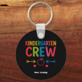 Kinder Crew Grappig Kindergarten Leuk Terug Naar S Sleutelhanger (Voorkant)