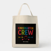 Kinder Crew Grappig Kindergarten Leuk Terug Naar S Tote Bag (Achterkant)