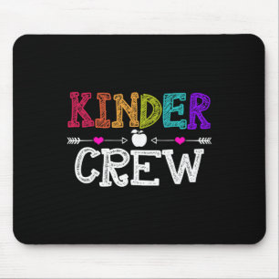 Kinder Crew Grappige kleuterleidster 1e dag van  Muismat