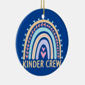 Kinder Crew Kindergarten Leraar Regenboog 1 dag Keramisch Ornament (Rechts)