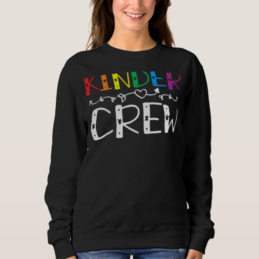 Kinder Crew Kindergarten Onderwijzer 1e dag van de Trui (Voorkant)