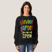 Kinder Crew Kindergarten Onderwijzer 1e dag van de Trui (Voorkant volledig)