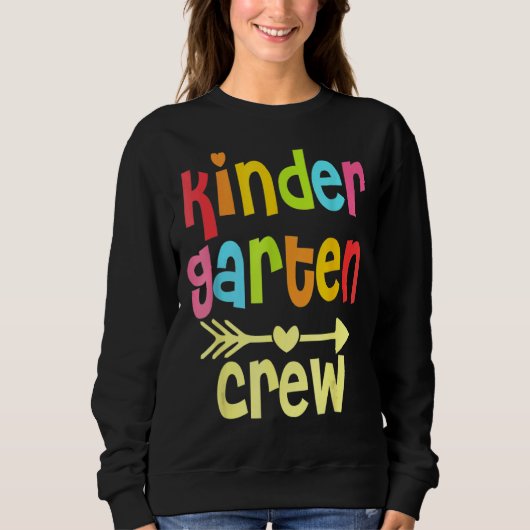 Kinder Crew Kindergarten Onderwijzer 1e dag van de Trui (Voorkant)