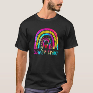Kinder Crew Kleuterleerkrachten Kinderen Regenboog T-shirt