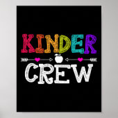 Kinder Crew Terug naar school Kleuterschool Leraar Poster (Voorkant)