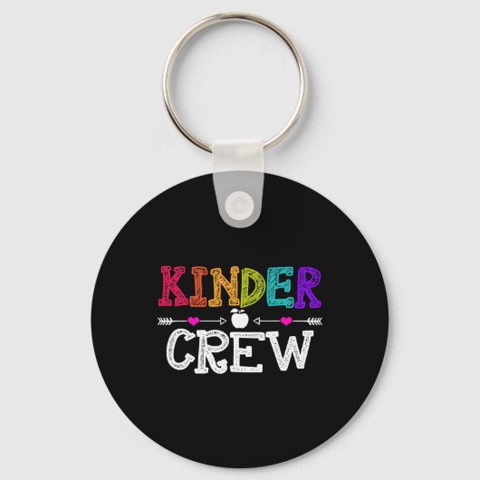 Kinder Crew Terug naar school Kleuterschool Leraar Sleutelhanger (Voorkant)
