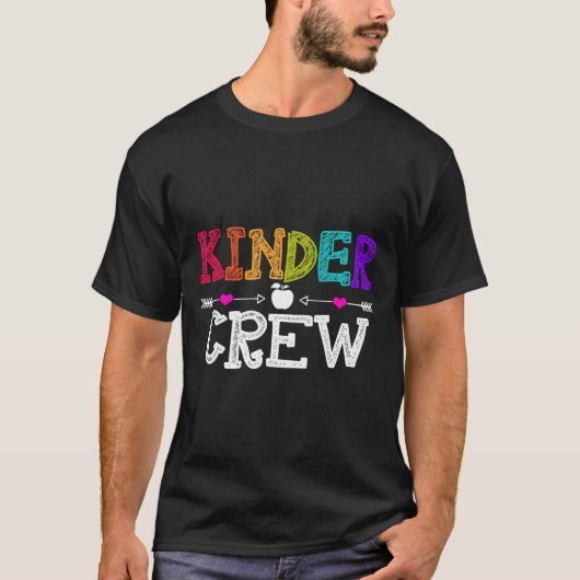 Kinder Crew Terug naar school Kleuterschool Leraar T-shirt (Voorkant)