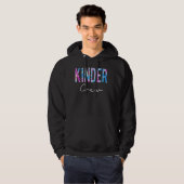 Kinder Crew Tie Dye Terug naar school eerste dag Hoodie (Voorkant volledig)