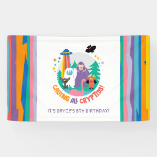 Kinder Cryptid Verjaardagsbanner Spandoek