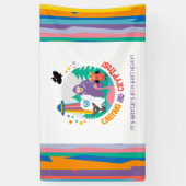 Kinder Cryptid Verjaardagsbanner Spandoek (Verticaal)