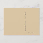 Kinder Curtsy ~ Briefkaart / Uitnodigingen (Achterkant)