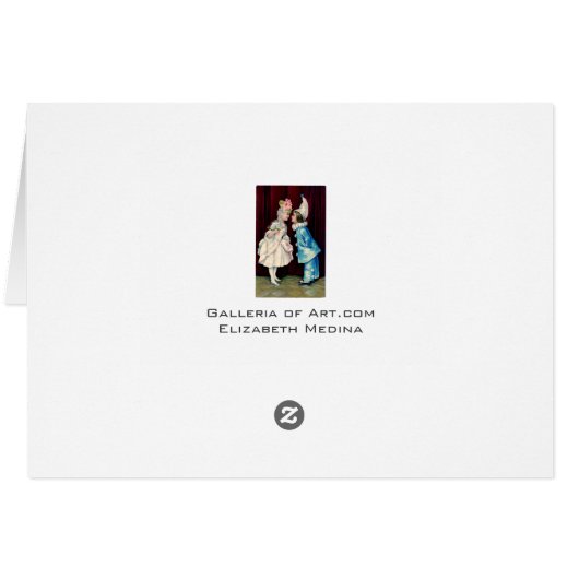 Kinder Curtsy CHANGE COLOR ~ Kaart (Achterkant Horizontaal)