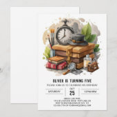 Kinder Custom Detective Verjaardag Kaart (Voorkant / Achterkant)