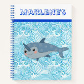 Kinder Custom Narwhal Schets Notitieboek (Voorkant)