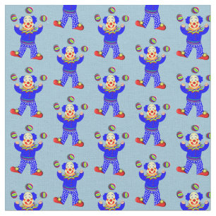 Kinder Cute Cartoon Circus Clown Whimsy Fabric Pri Stof