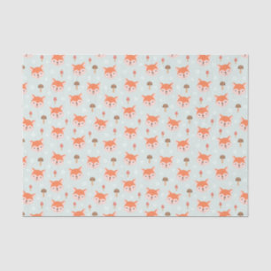 Kinder Cute Cartoon Fox ziet paddenstoelen Tissuepapier