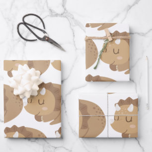 Kinder Cute Dinosaur Inpakpapier Vel