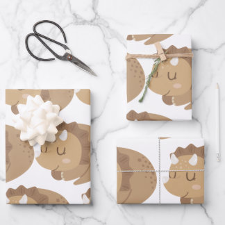 Kinder Cute Dinosaur Inpakpapier Vel