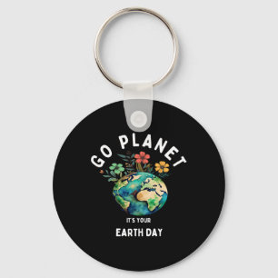 Kinder Cute Earth Day Go Planet the Your Earth Day Sleutelhanger