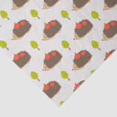 Kinder cute egel die appels aan het glimlachen is tissuepapier (Detail)